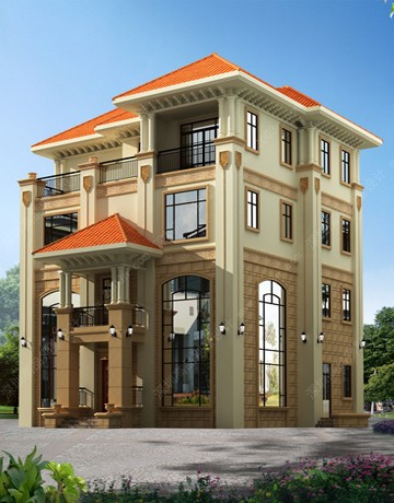 欧式别墅设计效果图