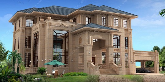 三层豪华石材别墅首层438平方米