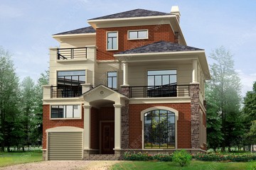 三层别墅外观图