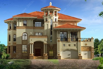 三层别墅设计图纸效果图