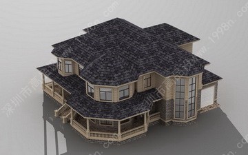 乡村别墅效果图大全图