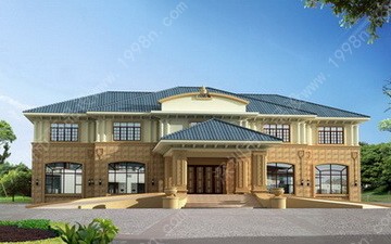 农村三层别墅效果图