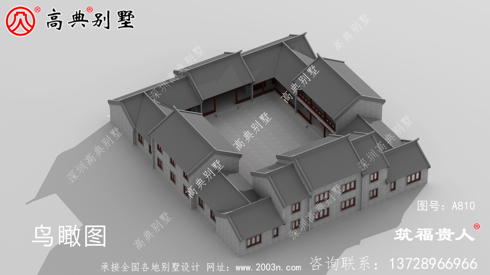 新中式两层别墅设计图